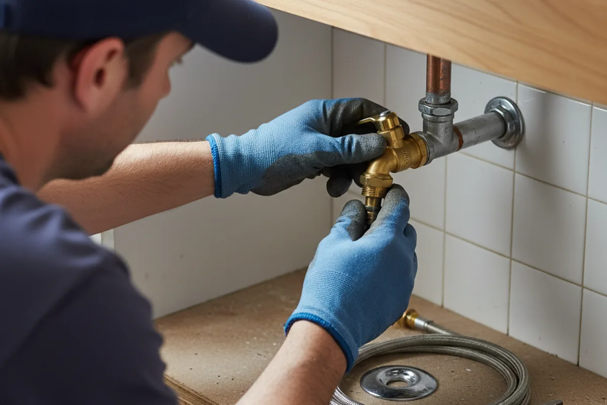 Shutoff valve and fitting work during Emergency Plumbing in Deep Run